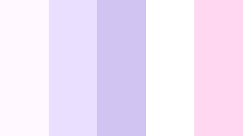 sugar dust daydream lavender and white bakery color color palette with hex codes