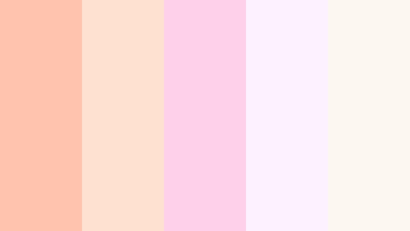 sugared peach confetti soft apricot peach color palette with hex codes