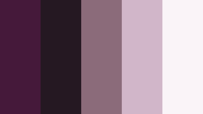 suite lobby luxe deep aubergine color palette with hex codes