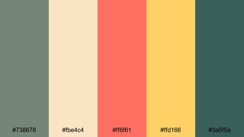 summer patio xanadu xanadu color palette with hex codes