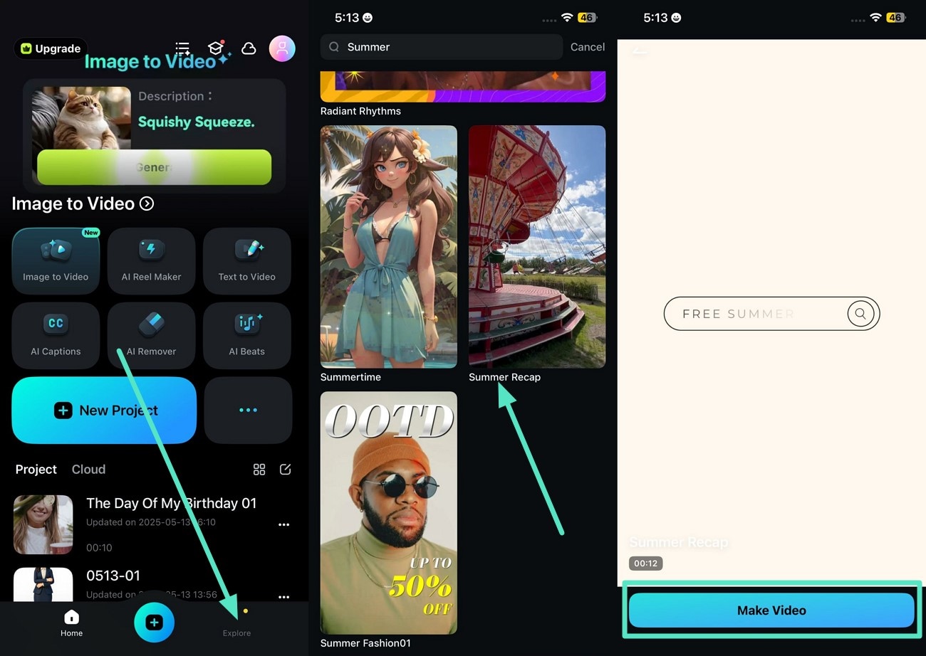 explore summer video templates filmora app