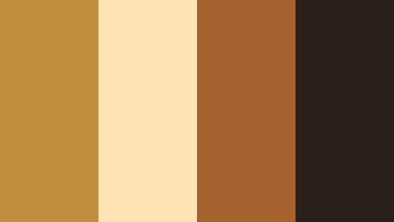 sun baked storyframe worn ochre color palette with hex codes