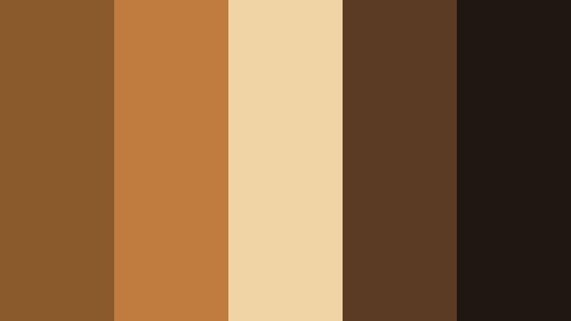 sunbaked canyon bronze earthy bronze color palette with hex codes