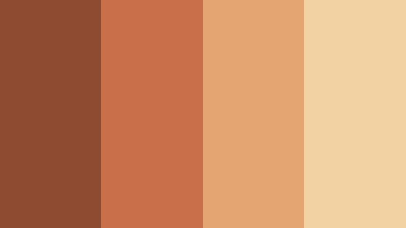 sunbaked canyon trail canyon rust color palette with hex codes