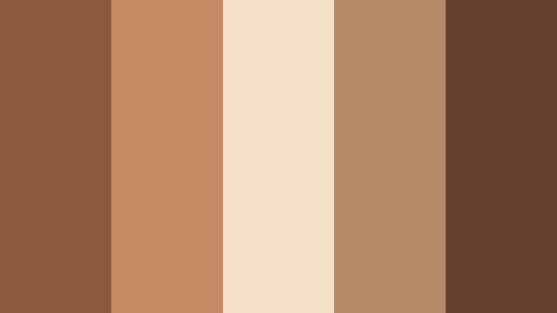 sunbaked courtyard glow warm clay brown color palette with hex codes