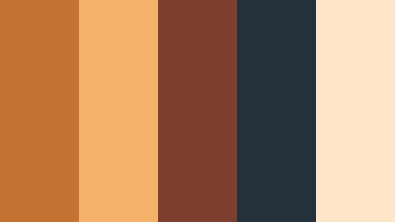 sunbaked market lane sunbaked ochre color palette with hex codes