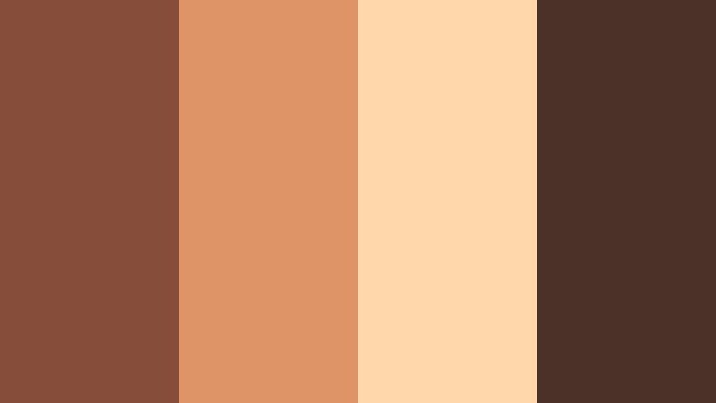 sunbaked terra street antique copper color palette with hex codes