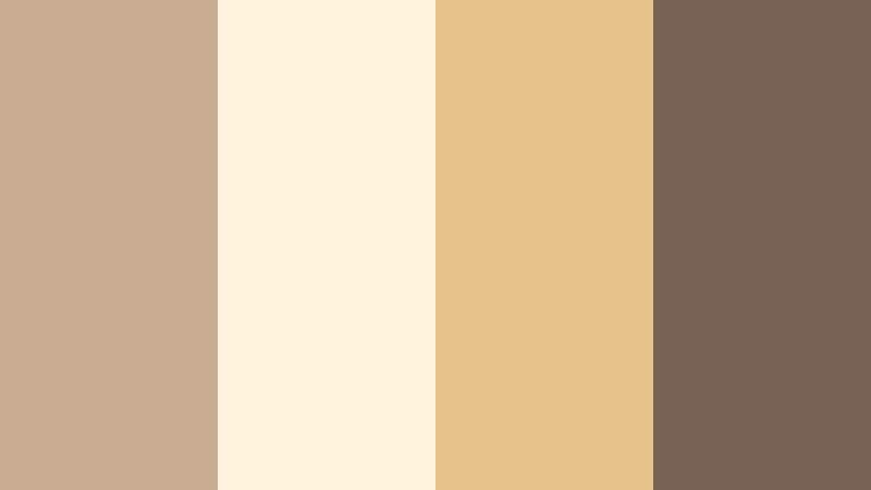 sunday brunch table cocoa beige color palette with hex codes