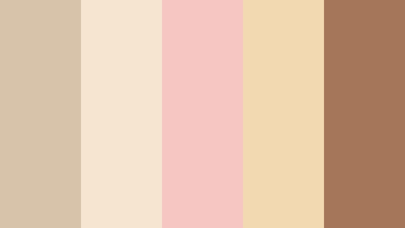 sunlit clay afternoon clay beige color palette with hex codes