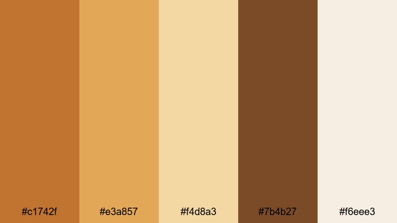 sunlit clay courtyard ochre color palette with hex codes