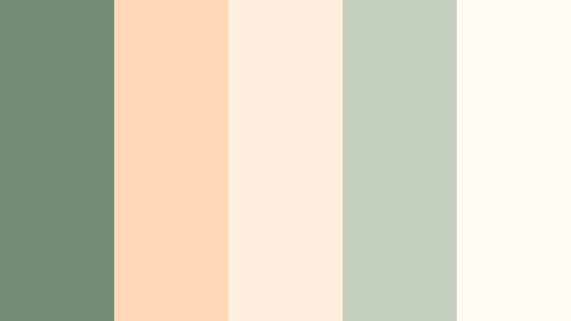 sunlit conservatory whisper muted fern color palette with hex codes