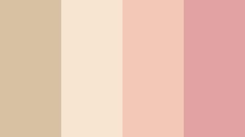 sunlit dune romance dusty sand color palette with hex codes