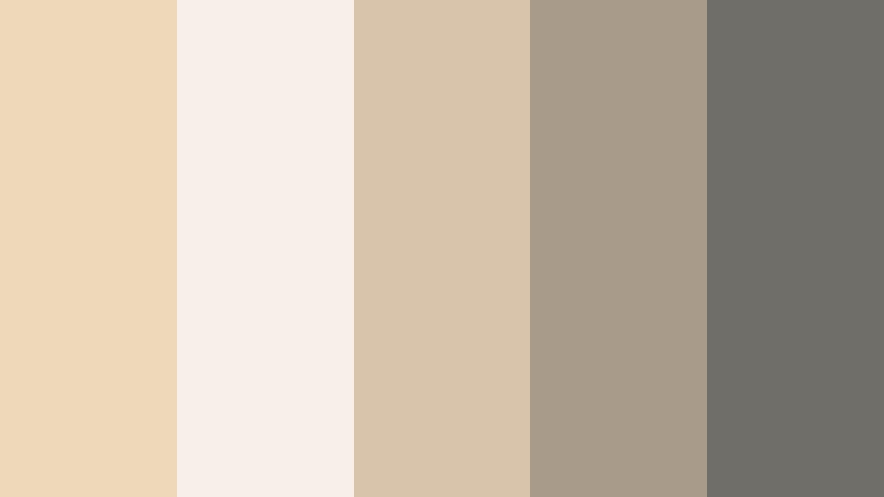 sunlit linen calm pale almond color palette with hex codes