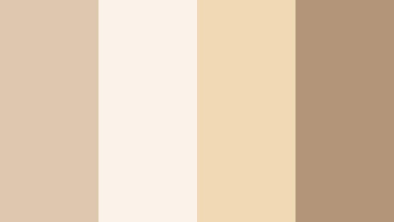 sunlit linen story soft sand beige color palette with hex codes