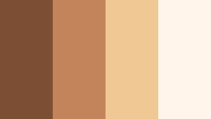 sunlit loft morning burnt earth color palette with hex codes