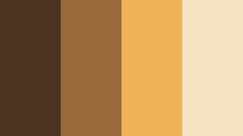 sunlit market stroll walnut brown color palette with hex codes
