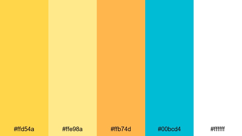 sunlit meadow pop dandelion color palette with hex codes