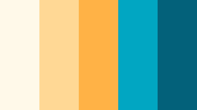 sunlit pier pop ocean breeze color palette with hex codes