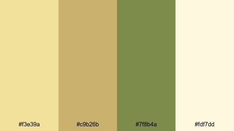 sunlit safari fields khaki color palette with hex codes