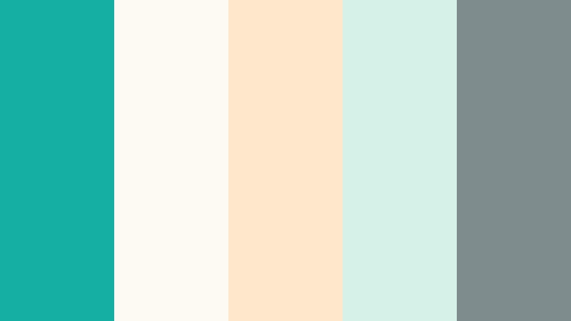 sunlit studio desk bright teal color palette with hex codes