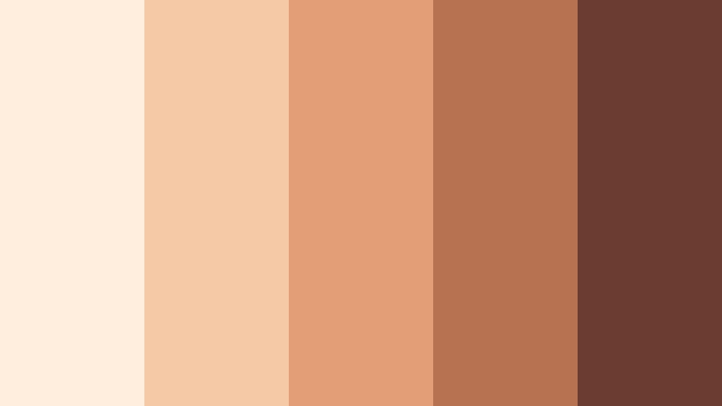 sunlit terracotta haze soft bronze color palette with hex codes