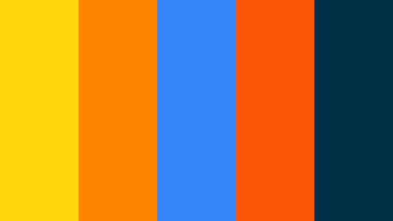 sunny loop splash animated logo color color palette with hex codes