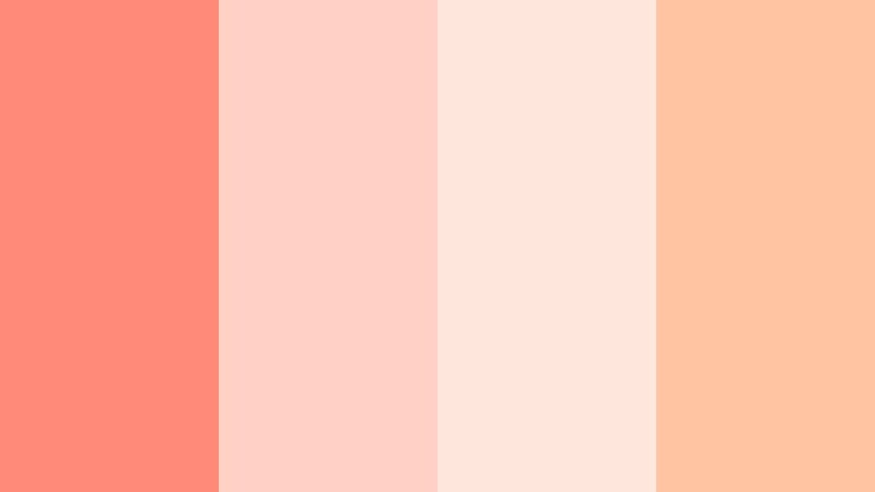 sunrise blush aurora aurora coral color palette with hex codes