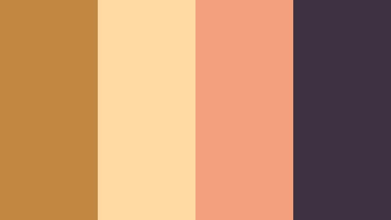 sunrise rooftop stay worn ochre color palette with hex codes