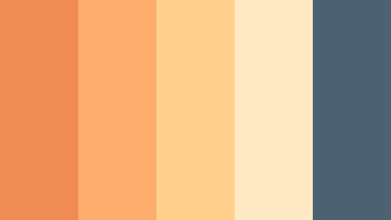 sunrise workout pop muted sunset orange color palette with hex codes