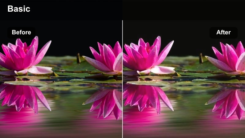 Couple standing against a city skyline during golden hour with warm glowing light