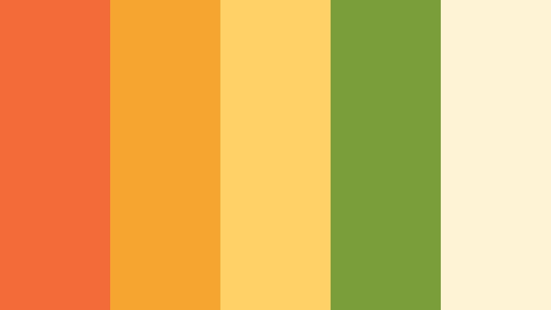 sunset citrus feast food video color color palette with hex codes