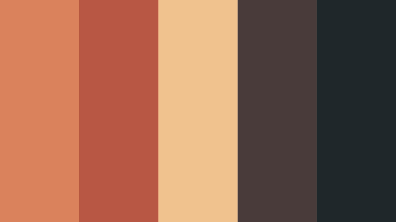 sunset grain film look color color palette with hex codes