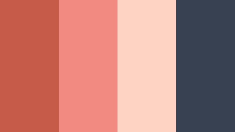 sunset gym session terracotta rose color palette with hex codes