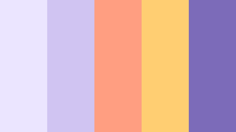 sunset rooftop session frosted lavender color palette with hex codes