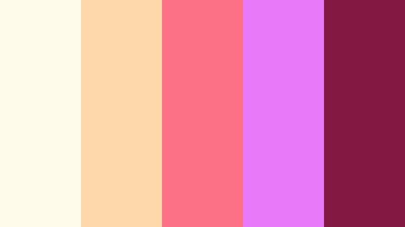 sunset rose letters romantic color palette color palette with hex codes