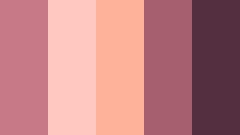 sunset velvet rose antique rose color palette with hex codes