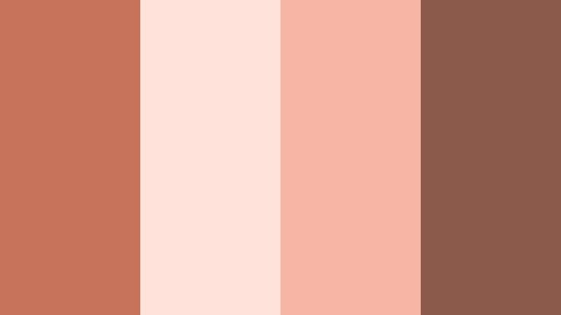 sunset vows romance sunbaked clay color palette with hex codes