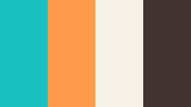 surf shack glow tropical aqua color palette with hex codes