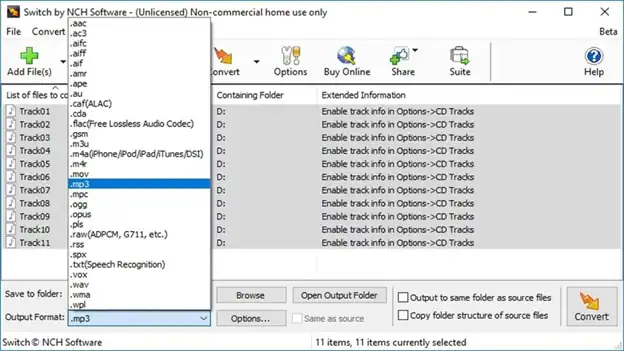 mp4 to mp3 converter switch setup