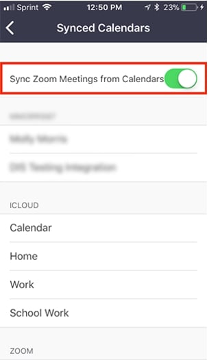  Sync Zoom Calendar iPhone