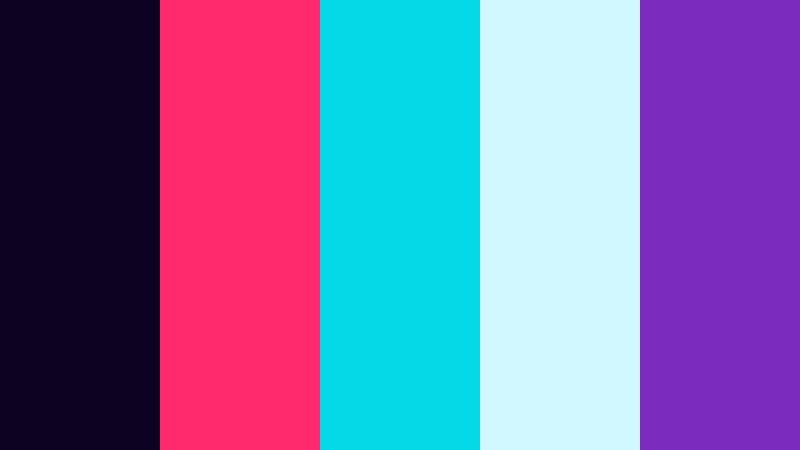 synthwave horizon motion graphics color color palette with hex codes