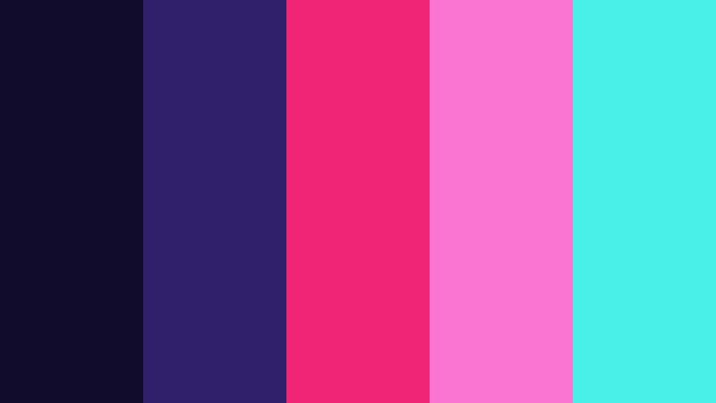 synthwave reactor cyberpunk color color palette with hex codes