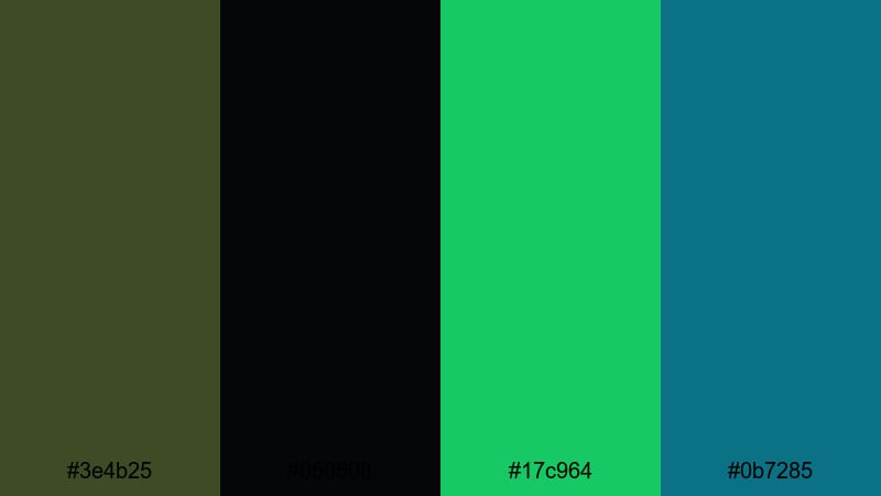 tactical esports hud army green color palette with hex codes