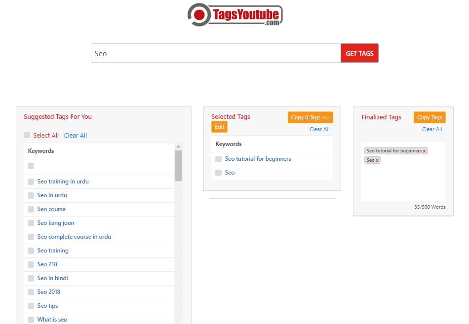 YouTube Video Tag Maker: Tags YouTube