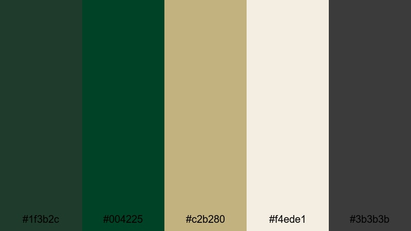 tailored tweed classic british racing green color palette with hex codes