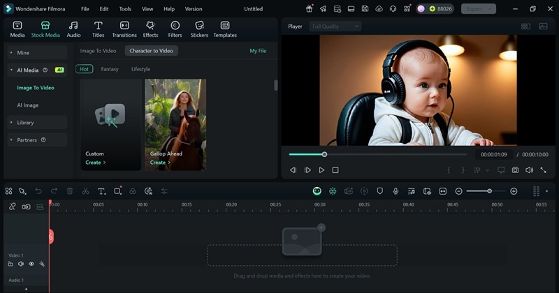 making talking baby podcast with filmora