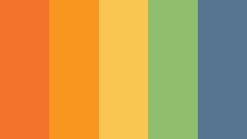 tangerine festival sunrise color color palette with hex codes