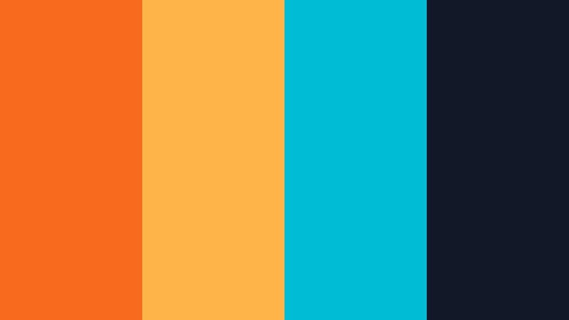 tangerine neon pop retro tangerine color palette with hex codes