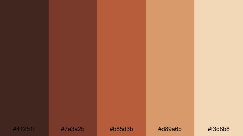 tavern hearth warmth medieval color palette with hex codes