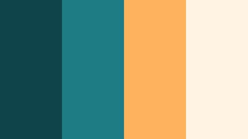 teal and amber credits cinema shadow teal color palette with hex codes